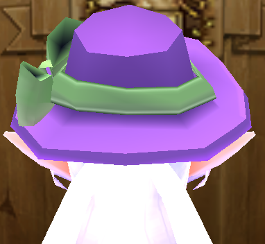Equipped Crinoline Hat viewed from the back