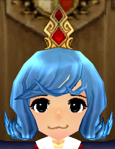 Equipped Eirawen's Tiara Wig viewed from the front