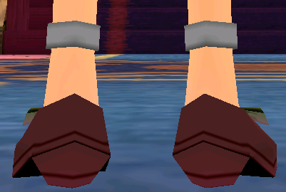 Equipped Cores' Cute Ribbon Shoes viewed from the back