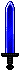 Inventory icon of Gladius (Blue Blade, Black Hilt)