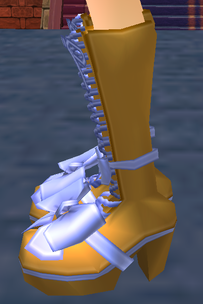 Equipped Vanalen Ribbon Boots viewed from the side