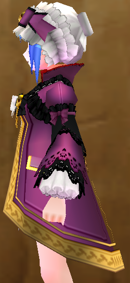 Equipped Halloween Vampire Dress (Default) viewed from the side