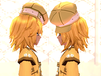Equipped Patissier Hat and Wig (M) viewed from the side