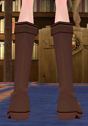 Equipped Lisbeth Boots (Default) viewed from the back