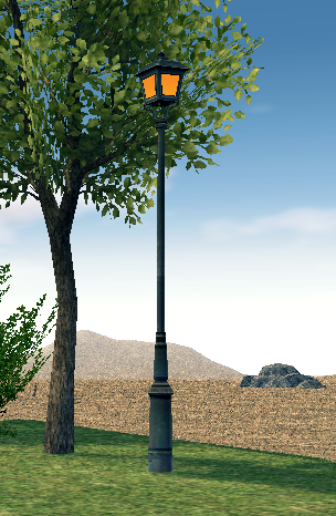 Building preview of City Lamp (Orange)
