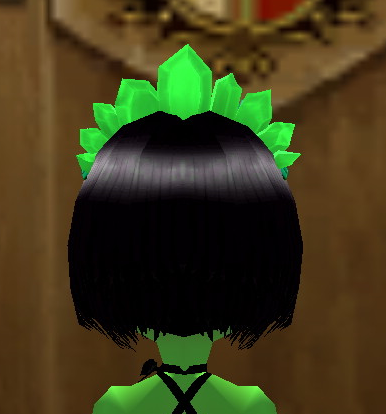 Equipped Ogre Crown (F) viewed from the back