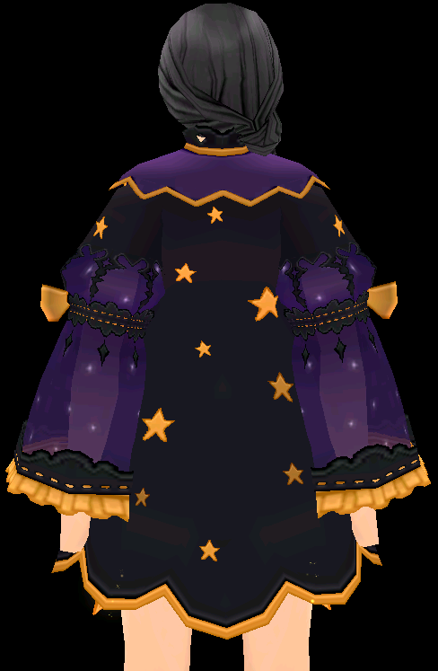 Equipped Night Witch Dress (Default Day) viewed from the back