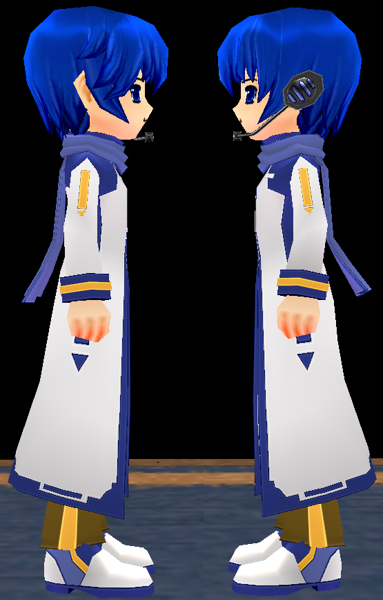 Equipped Kaito Set viewed from the side