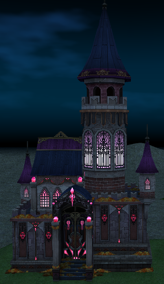 How Moonlit Castle appears at night