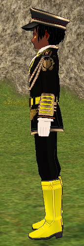 Equipped Professor J Circle Outfit (M) viewed from the side