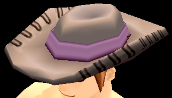 Equipped Giant Bohemian Hat (M) viewed from an angle