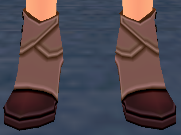 Equipped Assassin's Shoes (F) viewed from the front
