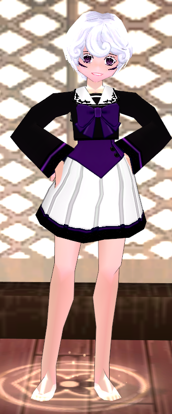 Equipped Refashioned Magic School Uniform (F) viewed from the front