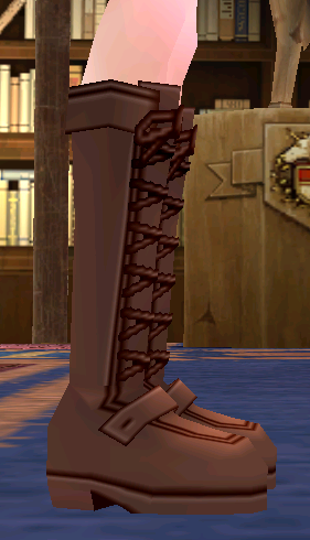 Equipped Lisbeth Boots (Default) viewed from the side