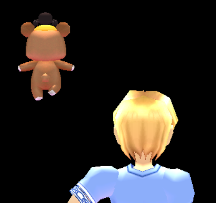 Equipped Scented Bear Flying Puppet PLUS viewed from the back