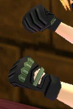 Equipped Soldier's Combat Gloves (M) viewed from an angle