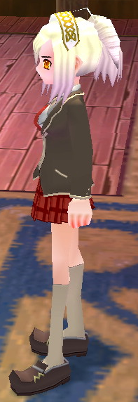 Equipped Female Mabinogi School Set viewed from the side