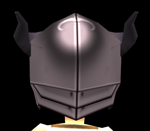 Equipped Dragon Scale Helm viewed from the back