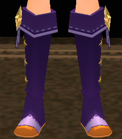 Equipped Night Mage Boots viewed from the front