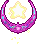 Icon of Purple Crescent Star Halo