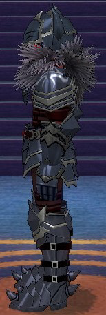 Equipped GiantMale Dark Knight Set viewed from the side