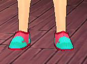 Equipped Giant Hanbok Shoes (F) viewed from the front