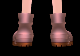 Equipped Edward Elric's Boots viewed from the back