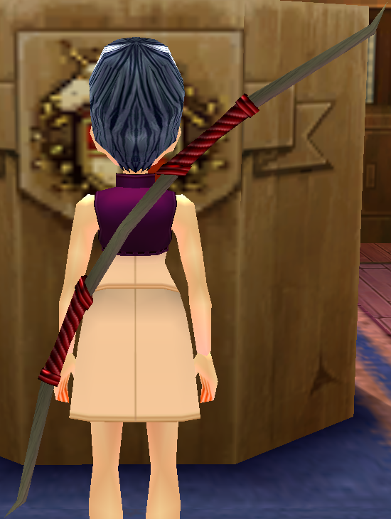 Sheathed Elven Long Bow