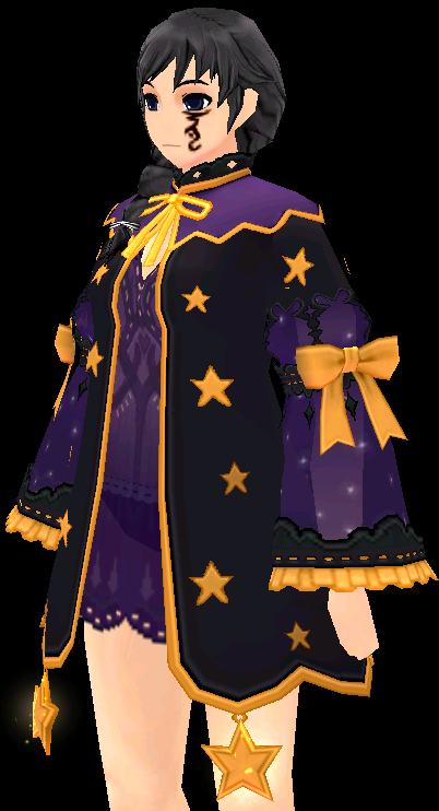 Equipped Night Witch Dress (Default Day) viewed from an angle