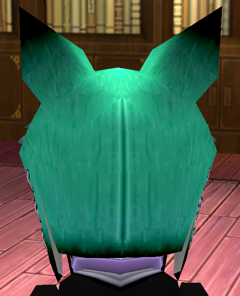 Equipped Fox Cap viewed from the back