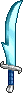 Inventory icon of Hooked Cutlass (Light Blue Blade)