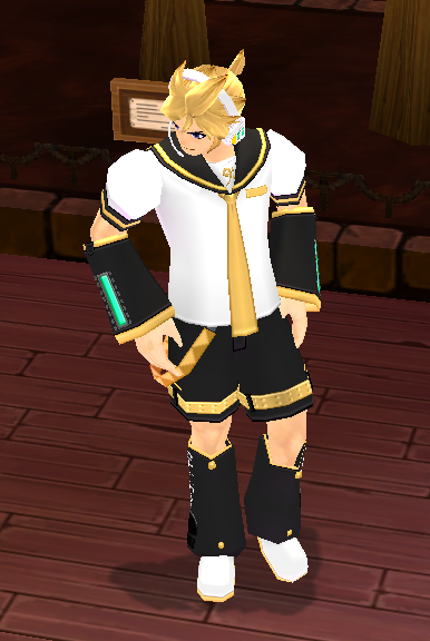 Equipped Giant Kagamine Len Set viewed from an angle