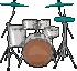 Building icon of Drums