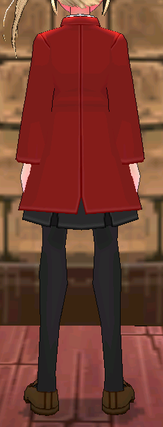 Equipped Rin Tohsaka Uniform viewed from the back