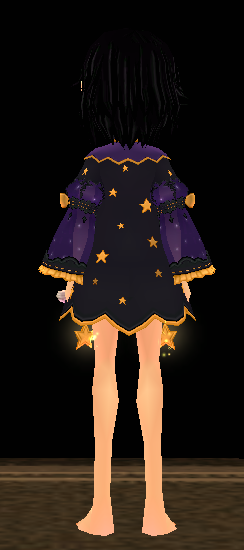 Equipped Night Witch Dress (Default) viewed from the back