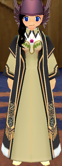 Equipped Corentin's Priest Robe viewed from the front