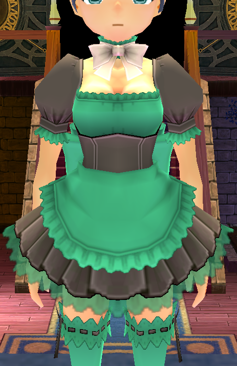 Equipped Maid Outfit (For Female Partners) viewed from the front