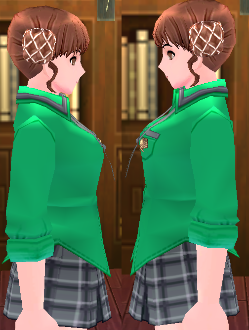 Equipped Giant After School Uniform (F) viewed from the side