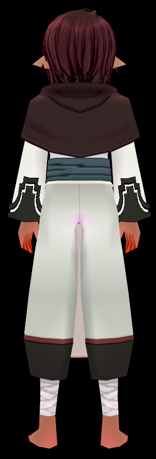 Equipped Haku's Outfit viewed from the back