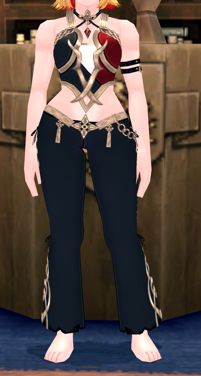 Equipped Royal Brawler Outfit (F) viewed from the front