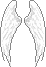 Icon of Angelic Saint Argent Dawn Wings