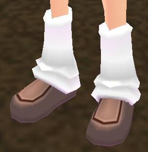 Equipped Nekone's Shoes viewed from an angle