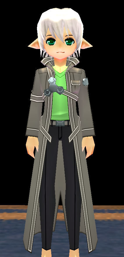 Equipped Kirito SAO Outfit viewed from the front