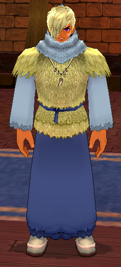 Equipped GiantMale Bear Robe viewed from the front with the hood down