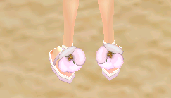 Equipped Elf Wedding Sandals (F) viewed from the back