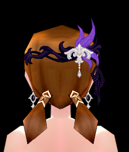 Equipped Bleugenne Viola Headpiece (F) viewed from the back