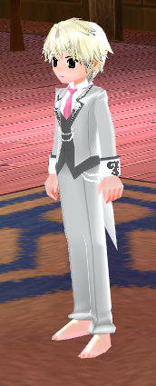 Equipped Butler Outfit (For Male Partners) viewed from an angle