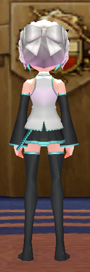 Equipped Hatsune Miku Outfit viewed from the back