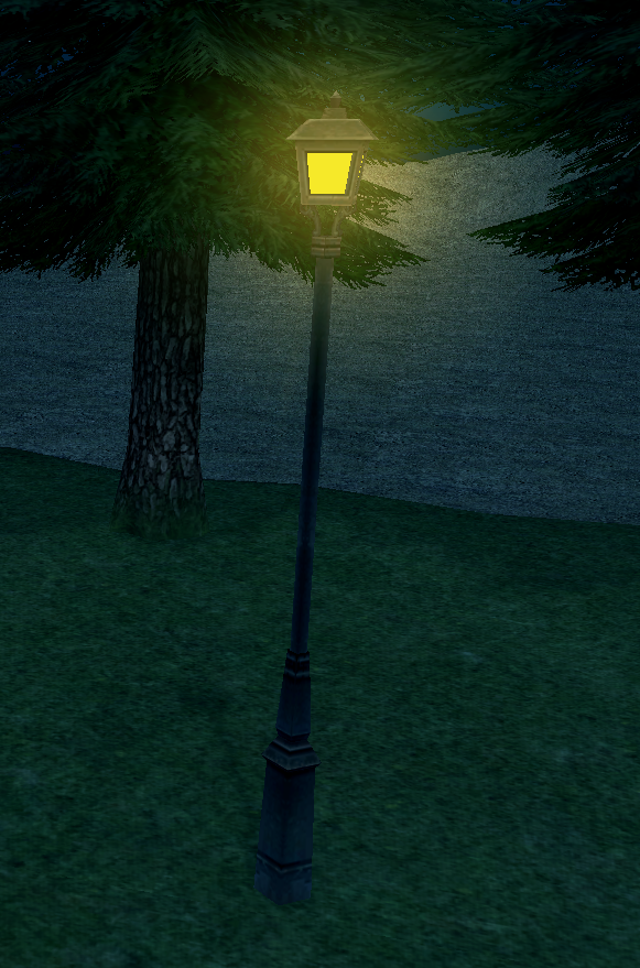 How City Lamp (Yellow) appears at night