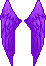 Icon of Purple Angel Wings